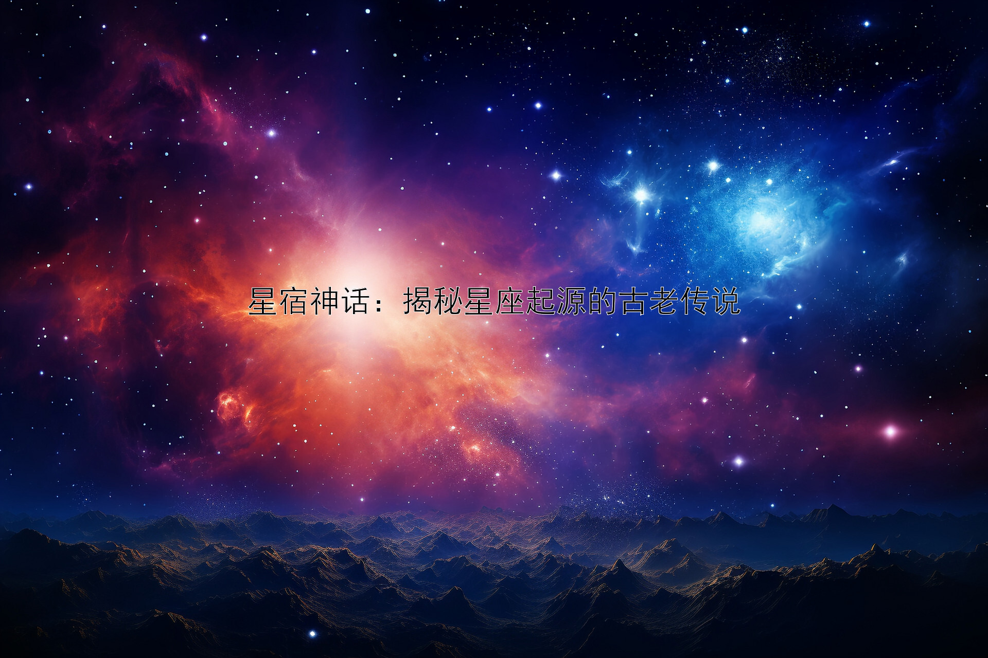 星宿神话：揭秘星座起源的古老传说