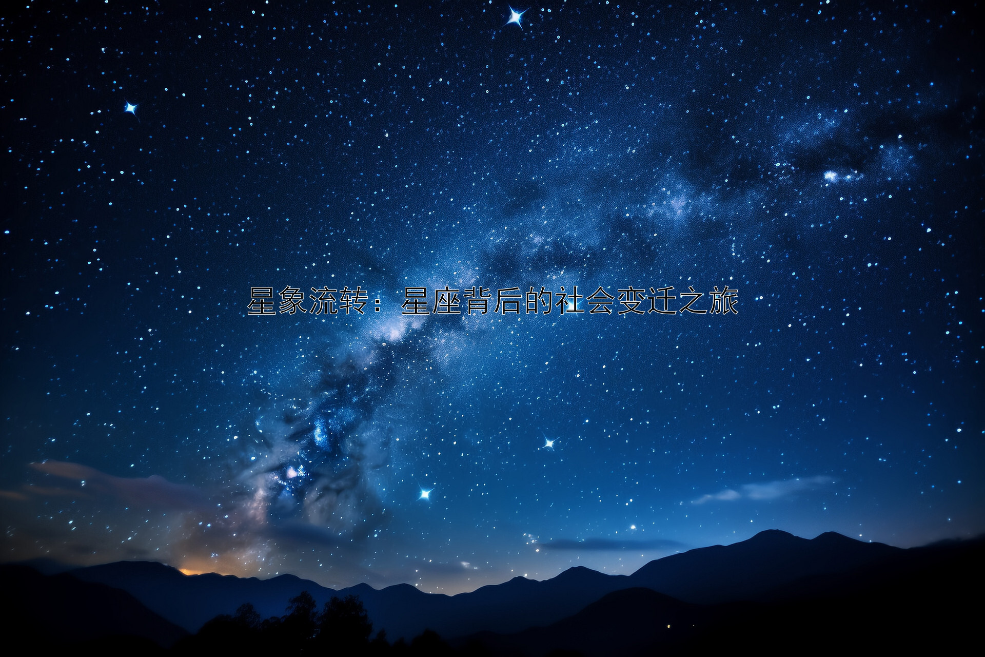 星象流转：星座背后的社会变迁之旅